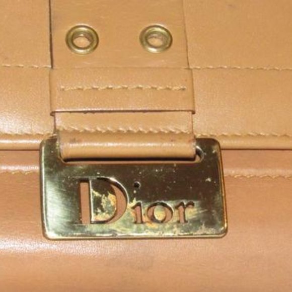 Christian Dior RARE XL Camel 2-Part Checkbook - Picture 2 of 8